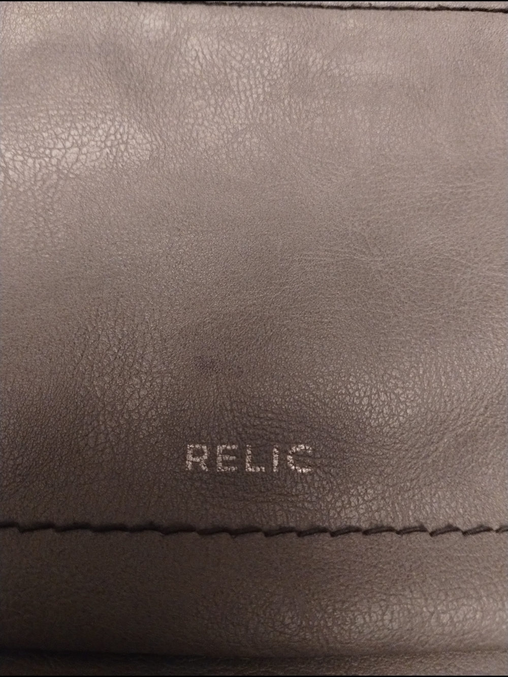 Relic Women's Gray Leather Crossbody Bag